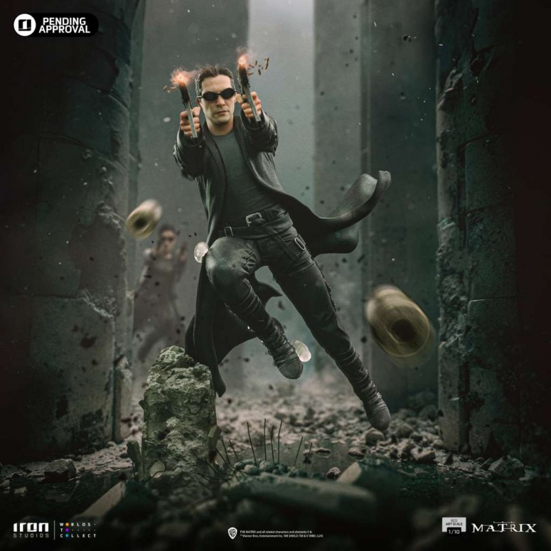 IRON STUDIOS THE MATRIX NEO BDS ART SCALE SERIES 1/10 RESIN STATUE FIGURE IRON STUDIOS THE MATRIX NEO BDS ART SCALE SERIES 1/10 RESIN STATUE FIGURE