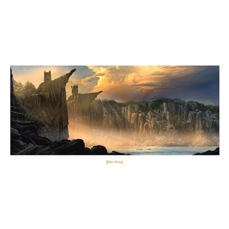LORD OF THE RINGS ART PRINT THE ARGONATH PILLARS OF THE KINGS 59 X 30 CM WETA LORD OF THE RINGS ART PRINT THE ARGONATH PILLARS OF THE KINGS 59 X 30 CM WETA