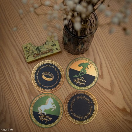 LORD OF THE RINGS COASTERS 4X SOTTOBICCHIERI
