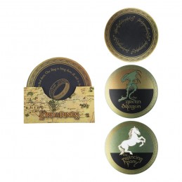 LORD OF THE RINGS COASTERS 4X SOTTOBICCHIERI CINEREPLICAS