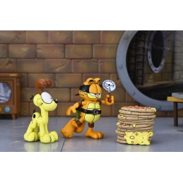 GARFIELD X NINJA TURTLES GARFELLO & SIDEKICK ODIE ULTIMATE ACTION FIGURE NECA
