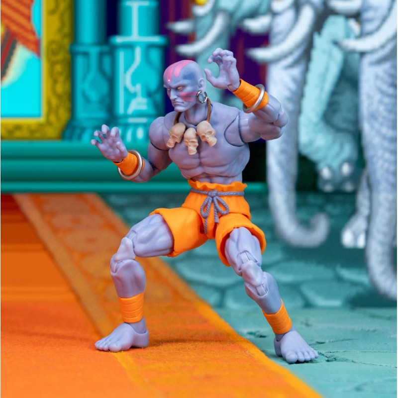 JADA TOYS ULTRA STREET FIGHTER II THE FINAL CHALLENGERS DHALSIM DELUXE PVC 1/12 ACTION FIGURE