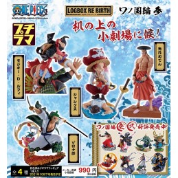 ONE PIECE LOGBOX WANOKUNI VOL.3 SET 4 MINI FIGURE MEGAHOUSE