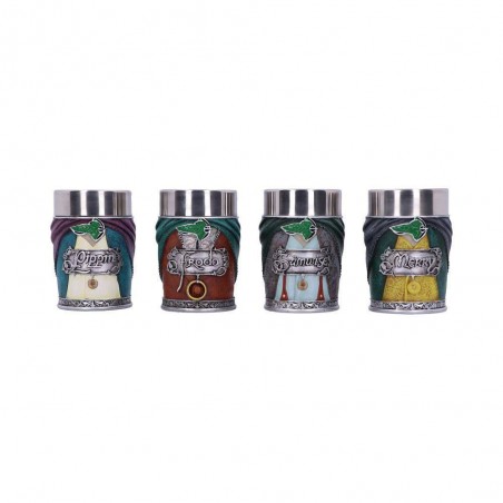 THE LORD OF THE RINGS HOBBITS SHOTGLASS 4-PACK