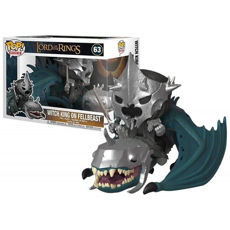 FUNKO POP! THE LORD OF THE RINGS WITCH KING ON FELLBEAST BOBBLE HEAD KNOCKER FUNKO