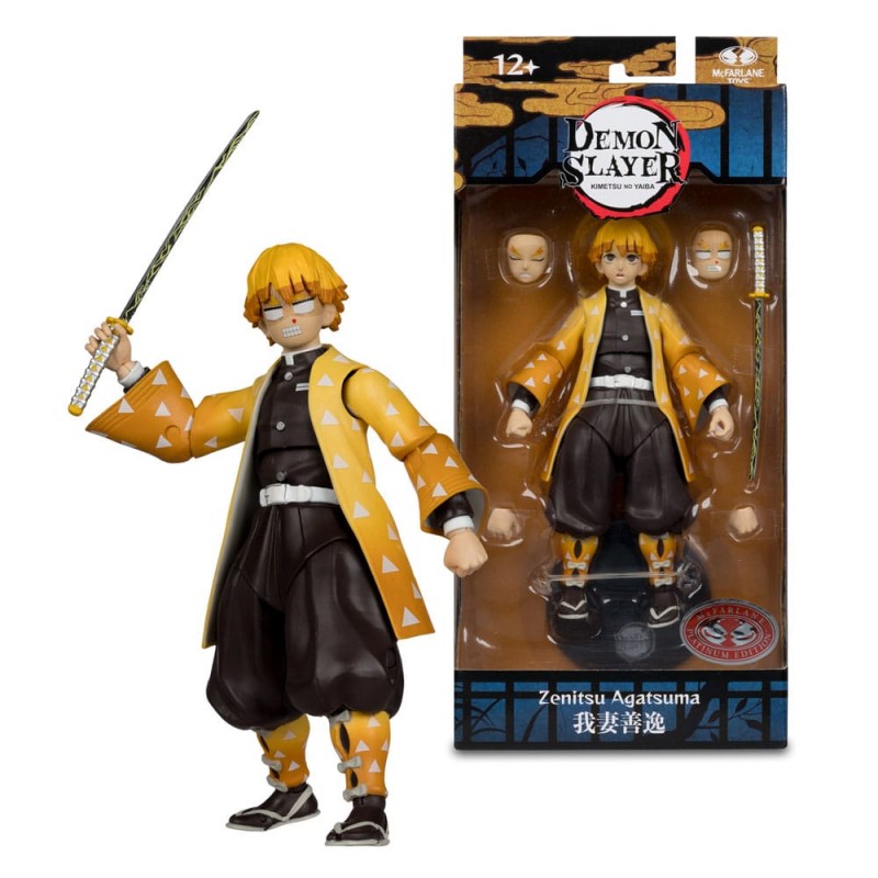 MC FARLANE DEMON SLAYER ZENITSU AGATSUMA PLATINUM EDITION PVC ACTION FIGURE MC FARLANE DEMON SLAYER ZENITSU AGATSUMA PLATINUM EDITION PVC ACTION FIGURE
