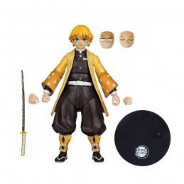 MC FARLANE DEMON SLAYER ZENITSU AGATSUMA PLATINUM EDITION PVC ACTION FIGURE