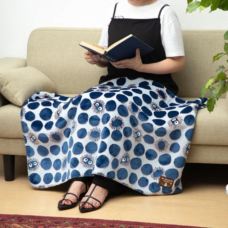 MARUSHIN MY NEIGHBOR TOTORO SOOT SPRITE POLAR FLEECE BLANKET COPERTA PLAID 70X100CM
