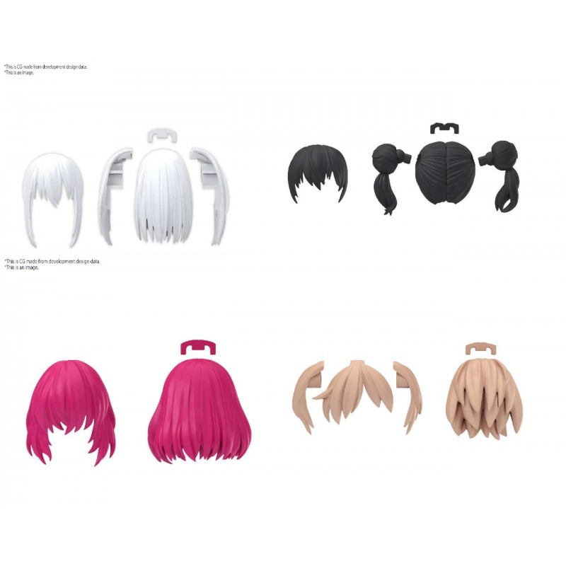30MS OPTION HAIR STYLE PARTS VOL.10 ALL 4 TYPES PER MODEL KIT BANDAI 30MS OPTION HAIR STYLE PARTS VOL.10 ALL 4 TYPES PER MODEL KIT BANDAI