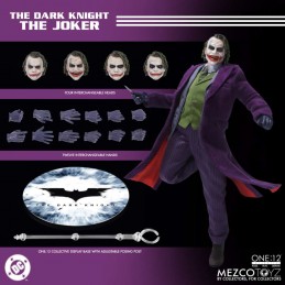 MEZCO TOYS BATMAN THE DARK KNIGHT THE JOKER ONE:12 COLLECTIVE SERIES 17CM ACTION FIGURE