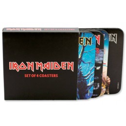 IRON MAIDEN COASTERS 4X SOTTOBICCHIERI CINEREPLICAS IRON MAIDEN COASTERS 4X SOTTOBICCHIERI CINEREPLICAS
