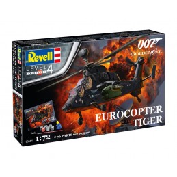 REVELL JAMES BOND 007 GOLDEN EYE EUROCOPTER TIGER 1/72 MODEL KIT FIGURE