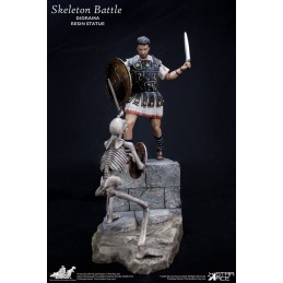RAY HARRYHAUSEN SKELETON BATTLE SCENE 30CM DIORAMA STATUA IN RESINA FIGURE STAR ACE