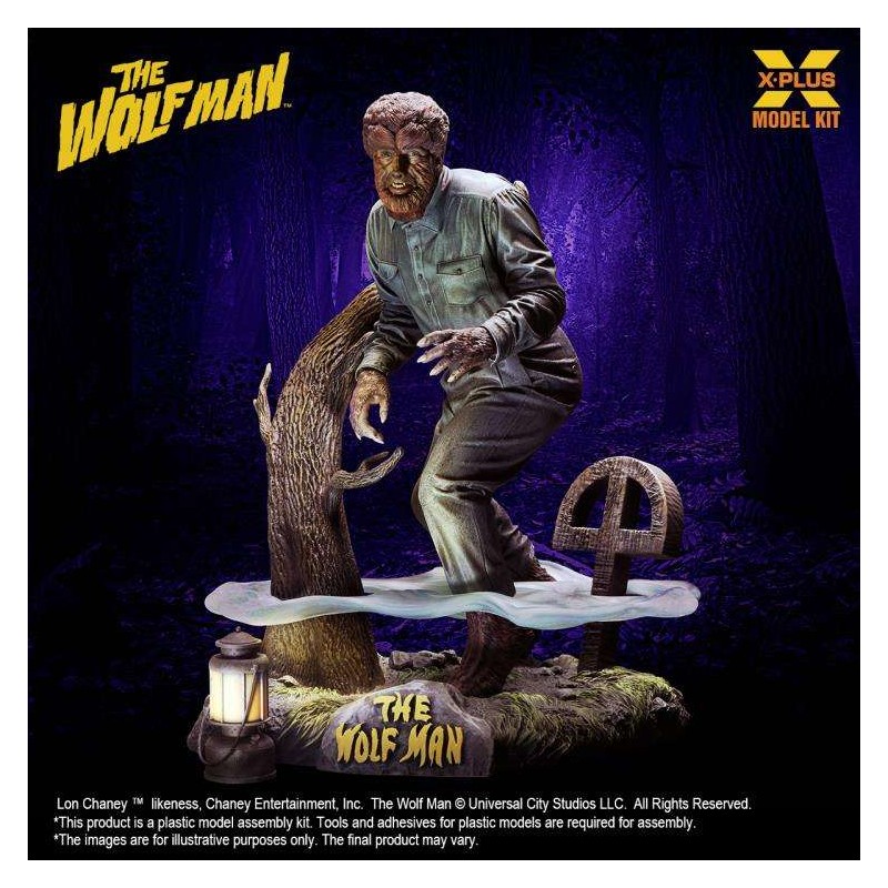 LON CHANEY JR AS THE WOLFMAN MODEL KIT FIGURE X-PLUS LON CHANEY JR AS THE WOLFMAN MODEL KIT FIGURE X-PLUS
