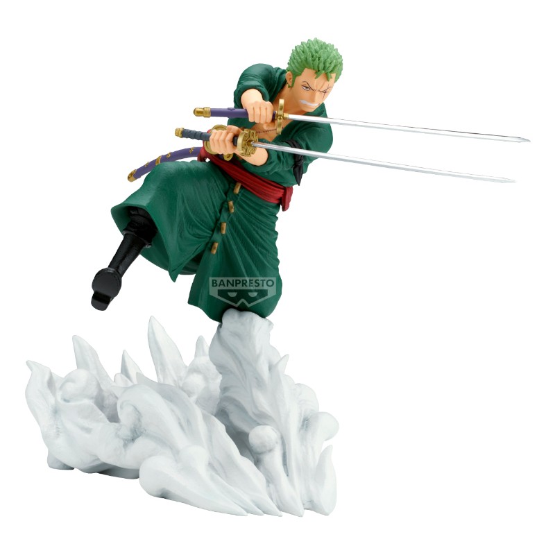 BANPRESTO ONE PIECE RORONOA ZORO EGGHEAD VER. SENKOZEKKEI STATUE FIGURE