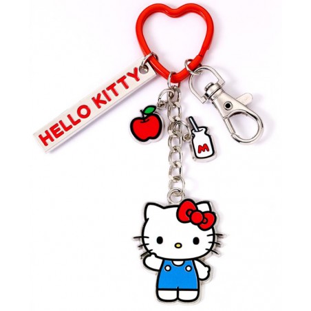 HELLO KITTY AND FRIENDS HELLO KITTY WITH CHARMS METAL KEYRING