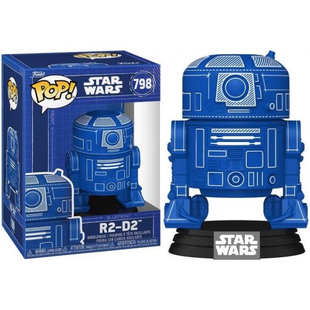 FUNKO POP! STAR WARS R2-D2 BLUEPRINT BOBBLE HEAD KNOCKER FIGURE