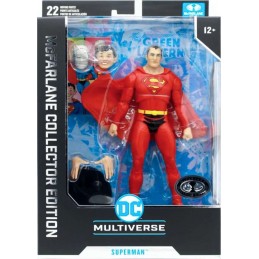 MC FARLANE DC MULTIVERSE STRANGE LIVES OF SUPERMAN RED COSTUME PVC ACTION FIGURE