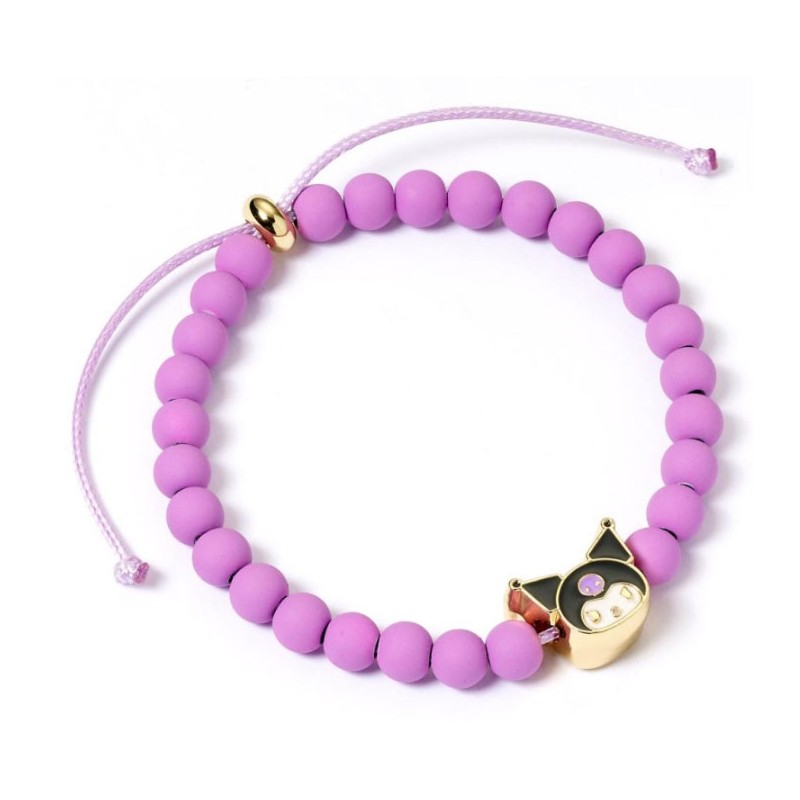 CARAT KUROMI PURPLE BEAD BRACELET