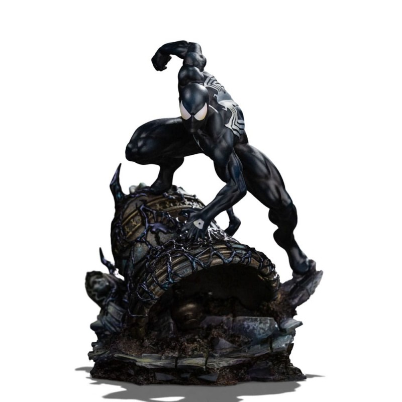 IRON STUDIOS MARVEL COMICS SPIDER-MAN BLACK COSTUME BDS ART SCALE DELUXE 1/10 STATUE FIGURE IRON STUDIOS MARVEL COMICS SPIDER-MAN BLACK COSTUME BDS ART SCALE DELUXE 1/10 STATUE FIGURE