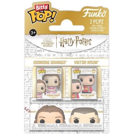 FUNKO BITTY POP! HARRY POTTER HERMIONE AND KRUM VINYL MINI FIGURES