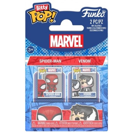 FUNKO BITTY POP! MARVEL SPIDER-MAN E VENOM VINYL MINI FIGURE