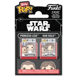 FUNKO FUNKO BITTY POP! STAR WARS LEIA AND HAN SOLO VINYL MINI FIGURES