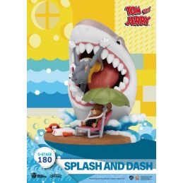 BEAST KINGDOM D-STAGE TOM AND JERRY SPLASH AND DASH STATUE FIGURE DIORAMA