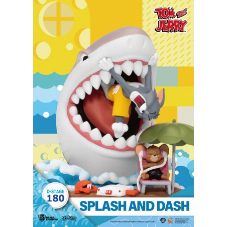 D-STAGE TOM AND JERRY SPLASH AND DASH STATUE FIGURE DIORAMA