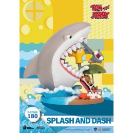 BEAST KINGDOM D-STAGE TOM AND JERRY SPLASH AND DASH STATUE FIGURE DIORAMA