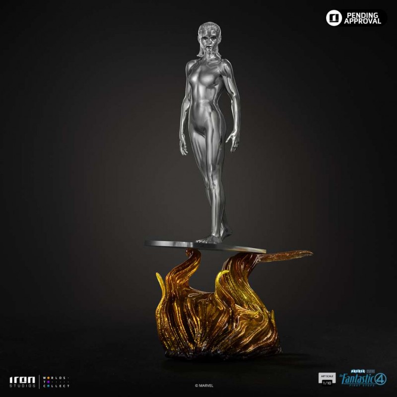 FANTASTIC FOUR FIRST STEPS SILVER SURFER ART SCALE STATUA IRON STUDIOS