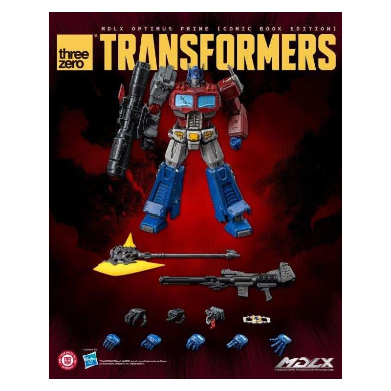 THREEZERO TRANSFORMERS MDLX SERIES OPTIMUS PRIME COMIC BOOK VERSION ACTION FIGURE THREEZERO TRANSFORMERS MDLX SERIES OPTIMUS PRIME COMIC BOOK VERSION ACTION FIGURE