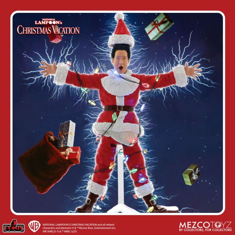 NATIONAL LAMPOON'S CHRISTMAS VACATION CLARK ROOF SHOCK 5 POINTS ACTION FIGURE MEZCO TOYS NATIONAL LAMPOON'S CHRISTMAS VACATION CLARK ROOF SHOCK 5 POINTS ACTION FIGURE MEZCO TOYS
