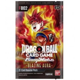 DRAGON BALL SUPER CARD FUSION WORLD BLAZING AURA FB02 EU BUSTINA IN INGLESE BANDAI