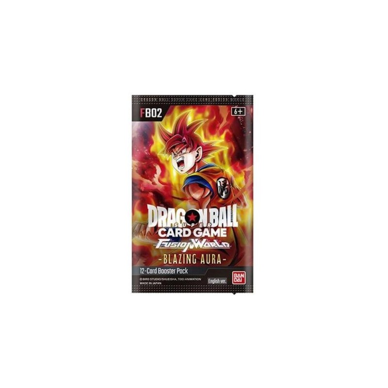DRAGON BALL SUPER CARD FUSION WORLD BLAZING AURA FB02 EU BUSTINA IN INGLESE BANDAI DRAGON BALL SUPER CARD FUSION WORLD BLAZING AURA FB02 EU BUSTINA IN INGLESE BANDAI