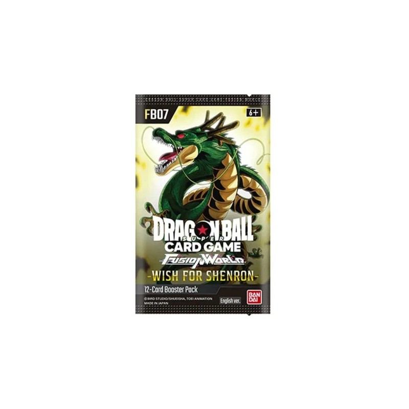 DRAGON BALL SUPER CARD FUSION WORLD WISH FOR SHENRON FB07 EU BUSTINA IN INGLESE BANDAI DRAGON BALL SUPER CARD FUSION WORLD WISH FOR SHENRON FB07 EU BUSTINA IN INGLESE BANDAI