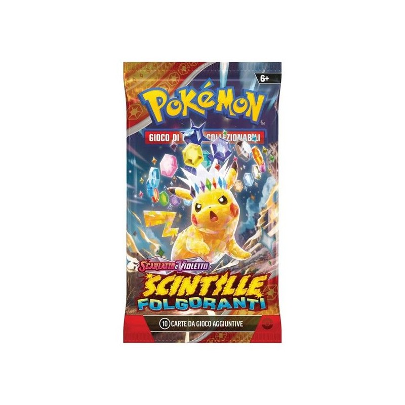 POKEMON TCG SCARLATTO E VIOLETTO SCINTILLE FOLGORANTI BUSTINA IN ITALIANO THE POKEMON COMPANY INTERNATIONAL
