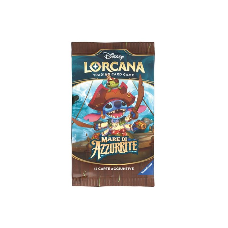 RAVENSBURGER LORCANA TCG MARE DI AZZURRITE BOOSTER PACK IN ITALIAN