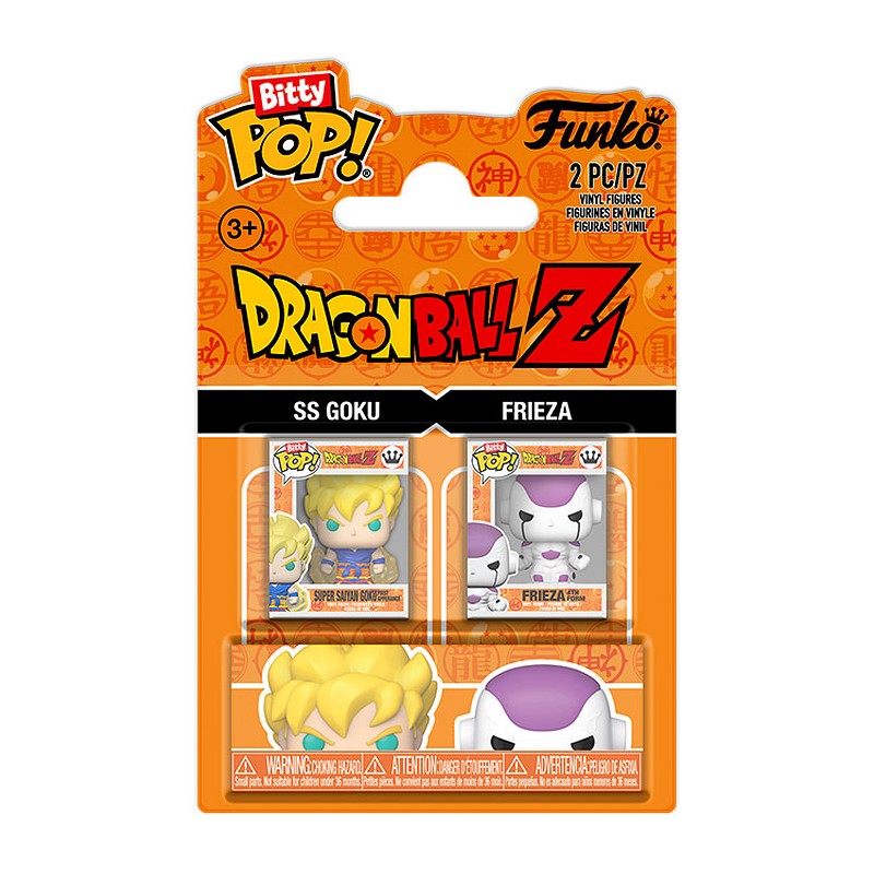 FUNKO BITTY POP! DRAGON BALL Z SS GOKU E FREEZER VINYL MINI FIGURE FUNKO
