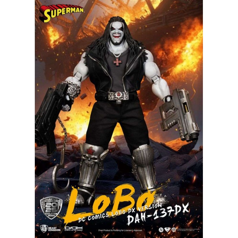 DC COMICS DAH-137DX LOBO DX VERSION ACTION FIGURE BEAST KINGDOM DC COMICS DAH-137DX LOBO DX VERSION ACTION FIGURE BEAST KINGDOM