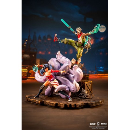 LEAGUE OF LEGENDS EKKO AND AHRI 2XKO 1/10 STATUE FIGURE DIORAMA