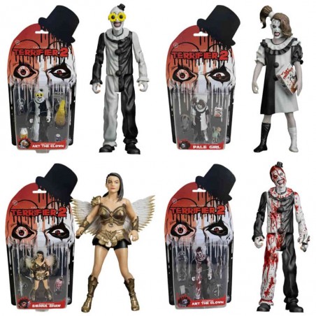 TERRIFIER 2 ART THE CLOWN SET 4X ACTION FIGURES