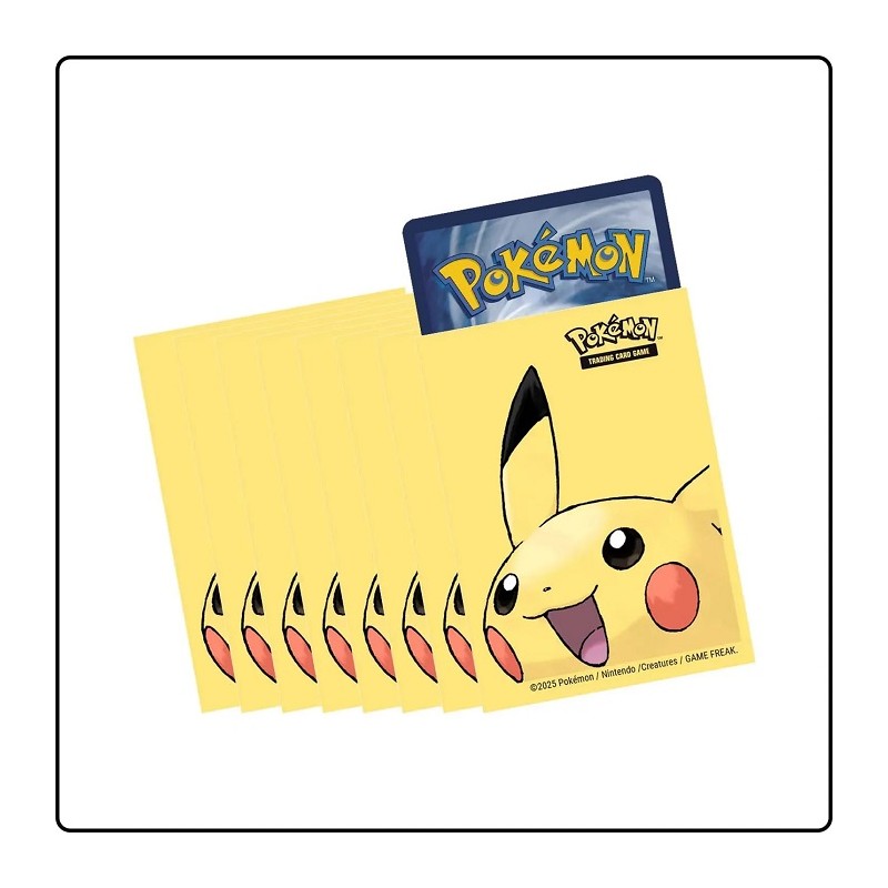 POKEMON PIKACHU BUSTINE PROTETTIVE MORBIDE 65X PACK ULTRA PRO