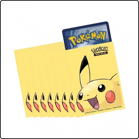 POKEMON PIKACHU BUSTINE PROTETTIVE MORBIDE 65X PACK