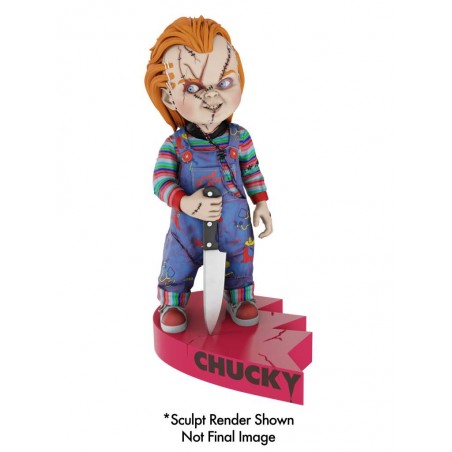 BRIDE OF CHUCKY - CHUCKY HEART CONNECT BOBBLE HEAD KNOCKER RESIN FIGURE