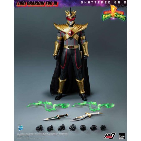 POWER RANGERS SHATTERED GRID LORD DRAKKON EVO III 1/6 SCALE PVC ACTION FIGURE