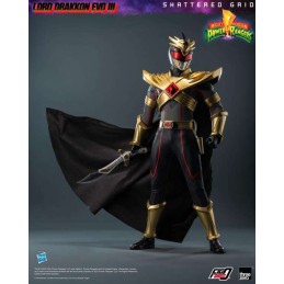 POWER RANGERS SHATTERED GRID LORD DRAKKON EVO III 30CM ACTION FIGURE THREEZERO