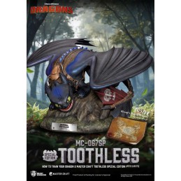 HOW TO TRAIN YOUR DRAGON 2 TOOTHLESS MASTER CRAFT STATUA RESINA FIGURE BEAST KINGDOM