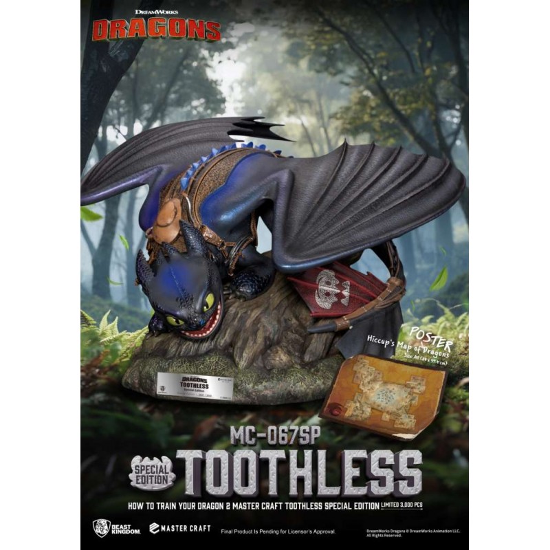 BEAST KINGDOM HOW TO TRAIN YOUR DRAGON 2 TOOTHLESS MASTER CRAFT STATUE RESIN FIGURE BEAST KINGDOM HOW TO TRAIN YOUR DRAGON 2 TOOTHLESS MASTER CRAFT STATUE RESIN FIGURE