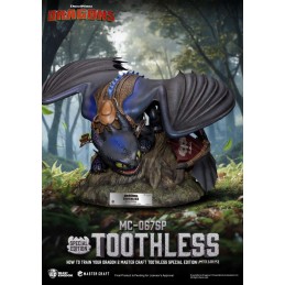 HOW TO TRAIN YOUR DRAGON 2 TOOTHLESS MASTER CRAFT STATUA RESINA FIGURE BEAST KINGDOM